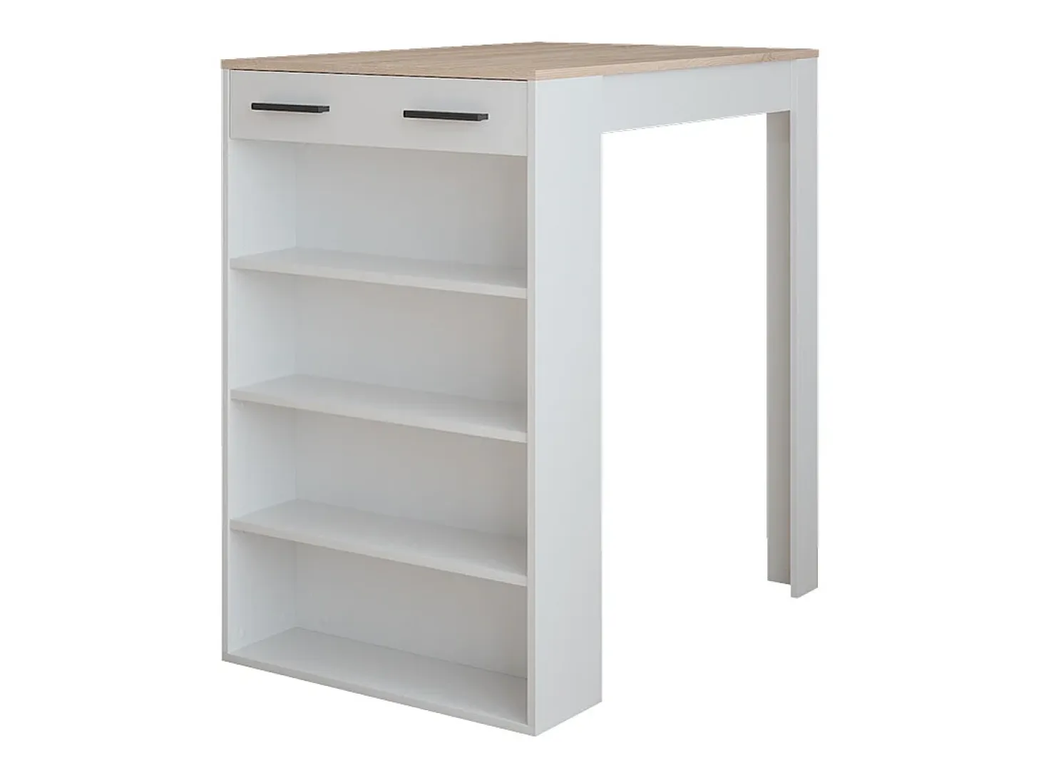 Mesa de bar blanco/sonoma 67x100x106 repose