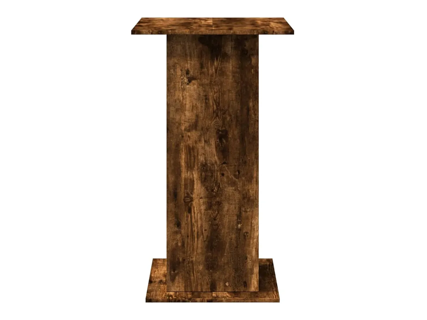Mesa de bar con almacenamiento de madera de ingeniería de roble ahumado