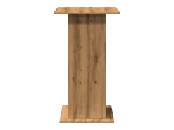 Mesa de bar con almacenamiento, roble artesanal, madera de ingeniería.
