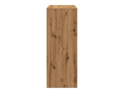 Mesa de bar con estantes, roble artesanal, madera de ingeniería.