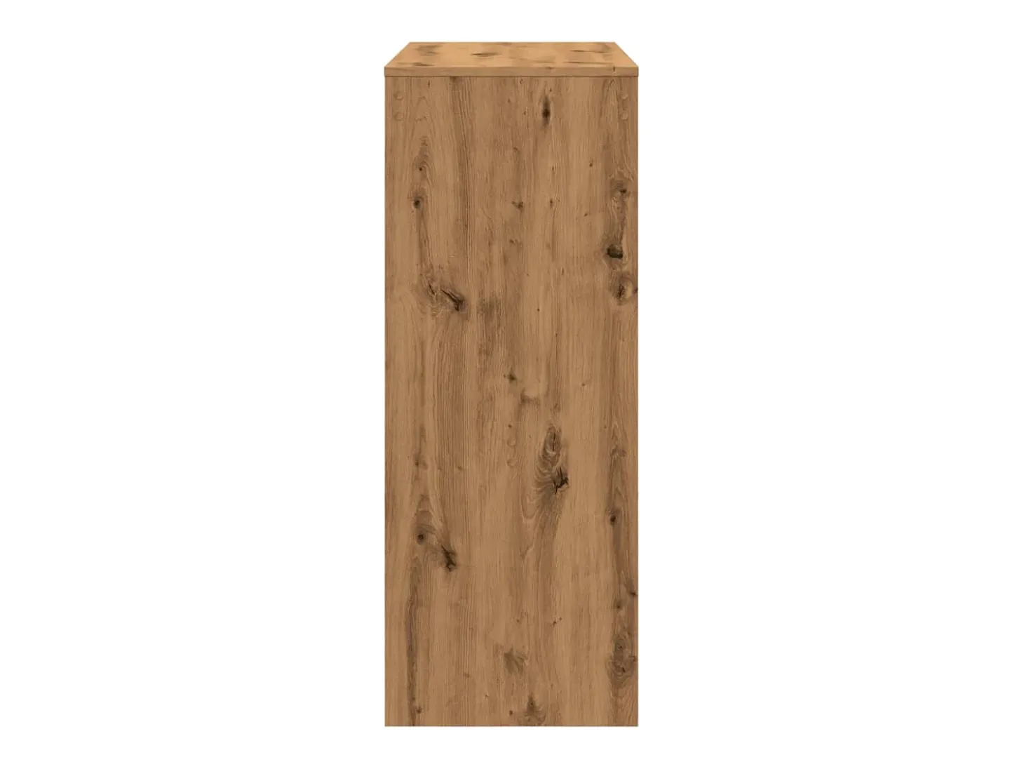 Mesa de bar con estantes, roble artesanal, madera de ingeniería.