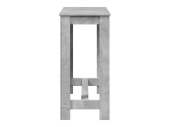 Mesa de bar de hormigón gris 102x50x103,5 cm madera de ingeniería