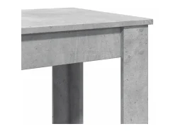 Mesa de bar de hormigón gris 102x50x103,5 cm madera de ingeniería