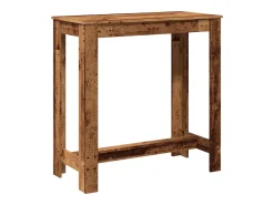 Mesa de bar de madera antigua 102x50x103,5 cm madera de ingeniería