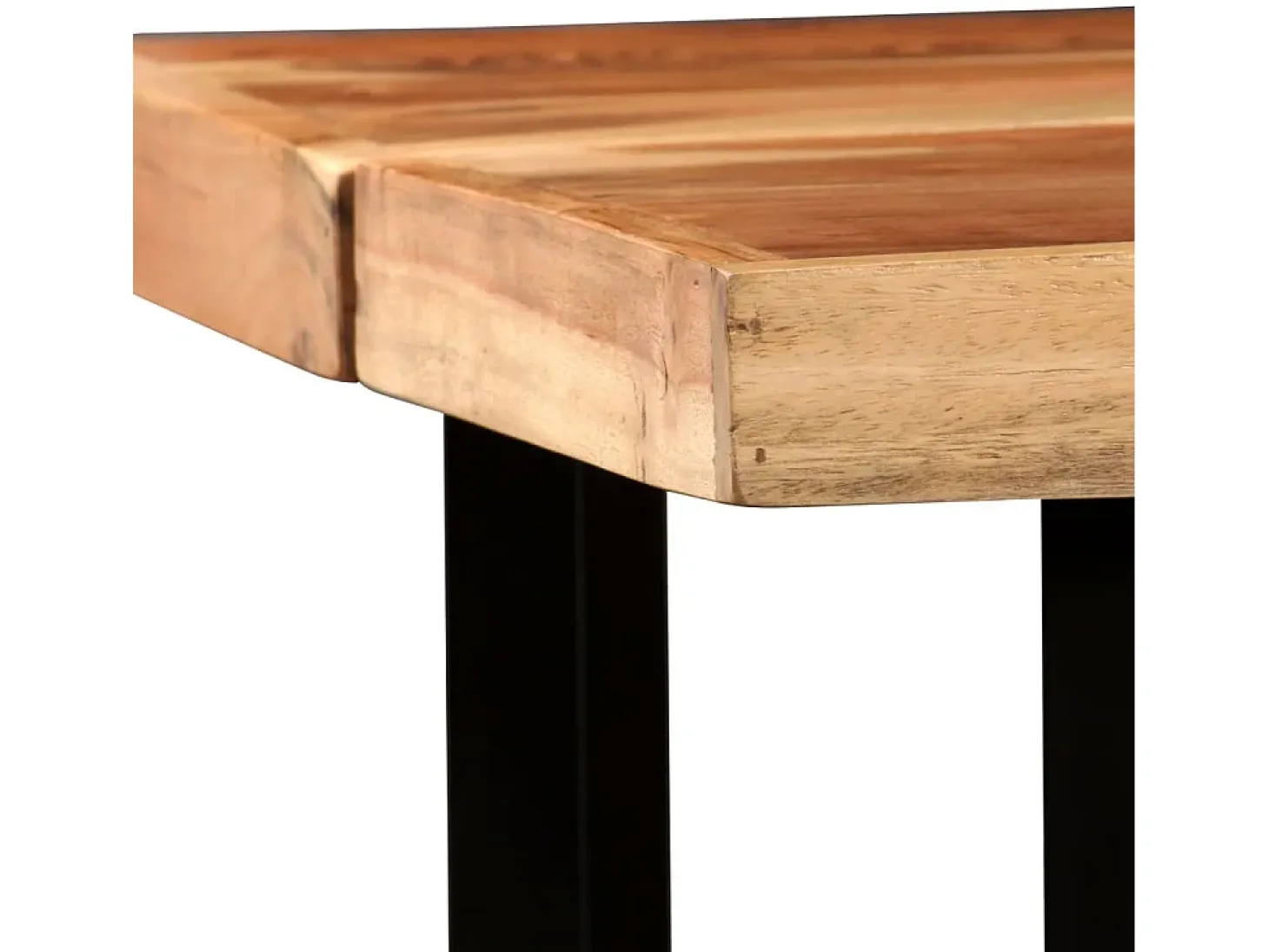Mesa de bar de madera maciza de acacia 150x70x107 cm