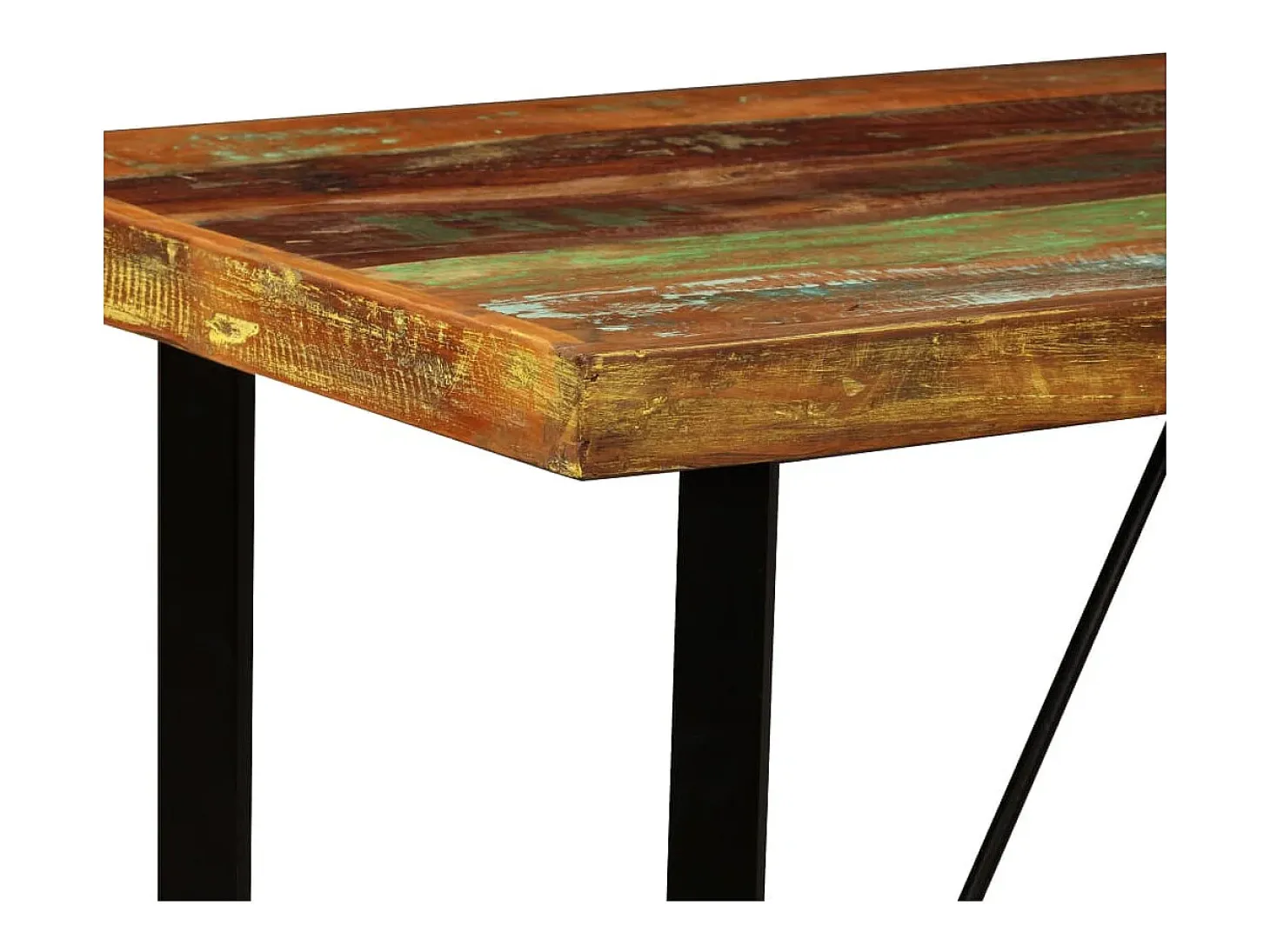 Mesa de bar de madera maciza reciclada 120x60x107 cm ES261919