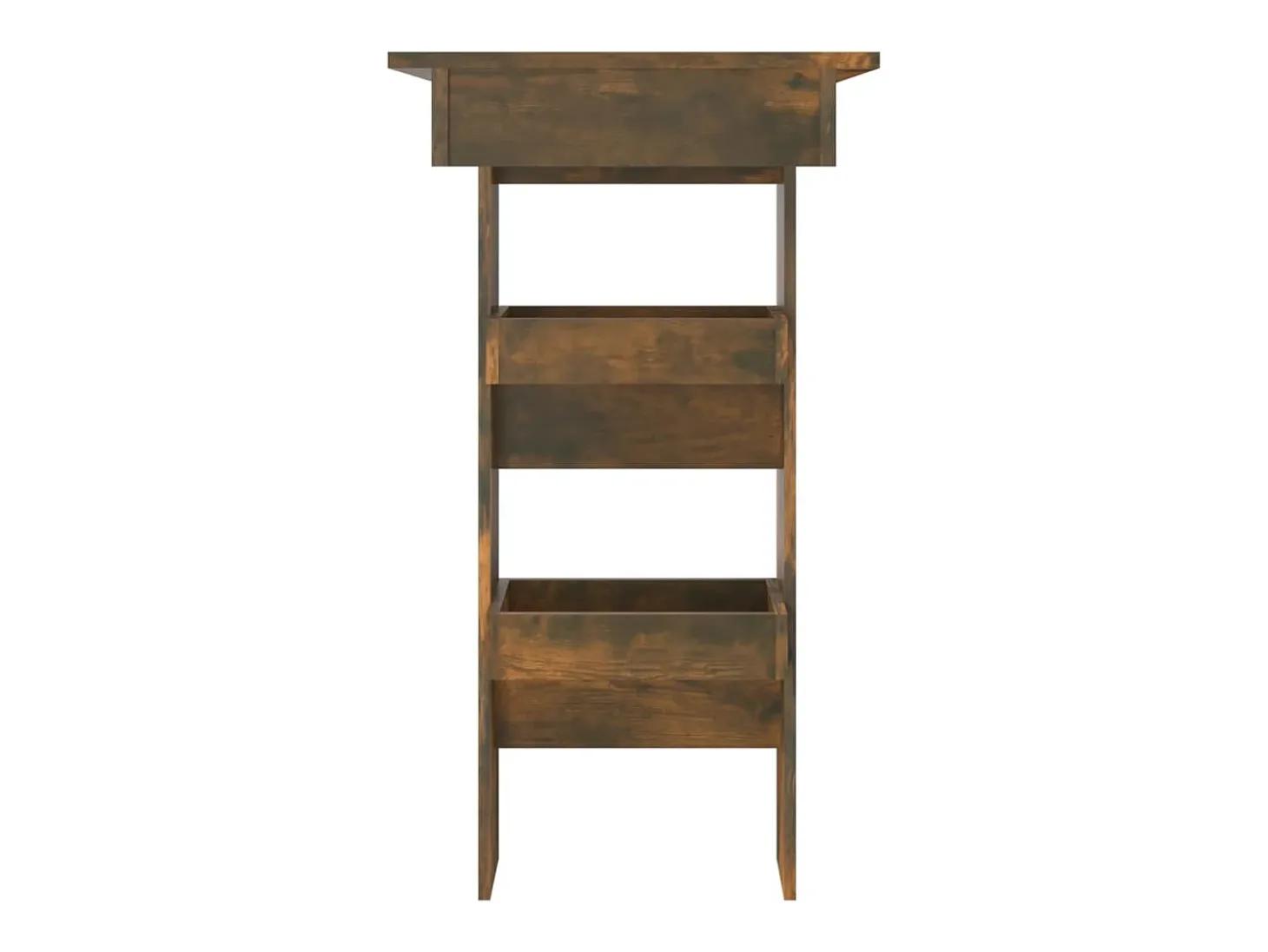Mesa de bar de pared contrachapada roble ahumado 102x45x103,5cm