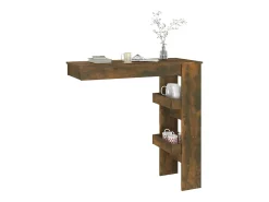 Mesa de bar de pared contrachapada roble ahumado 102x45x103,5cm