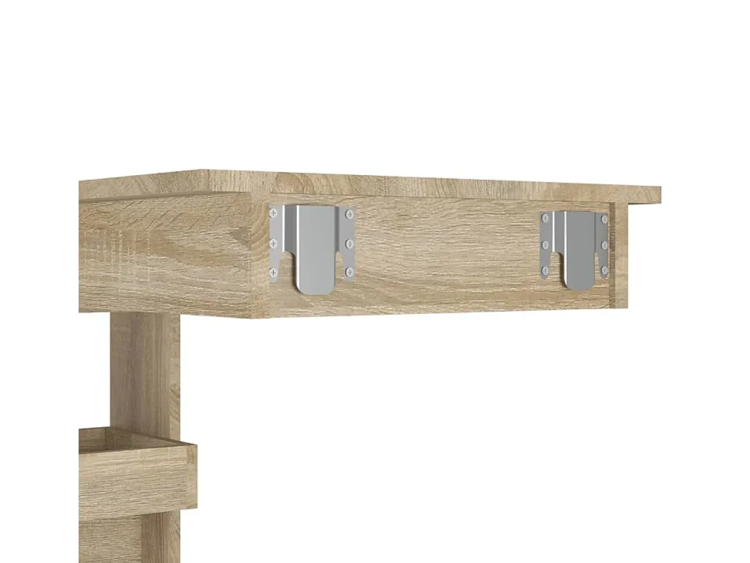 Mesa de bar de pared de roble Sonoma 102 x 45 x 103,5 cm Madera de ingeniería