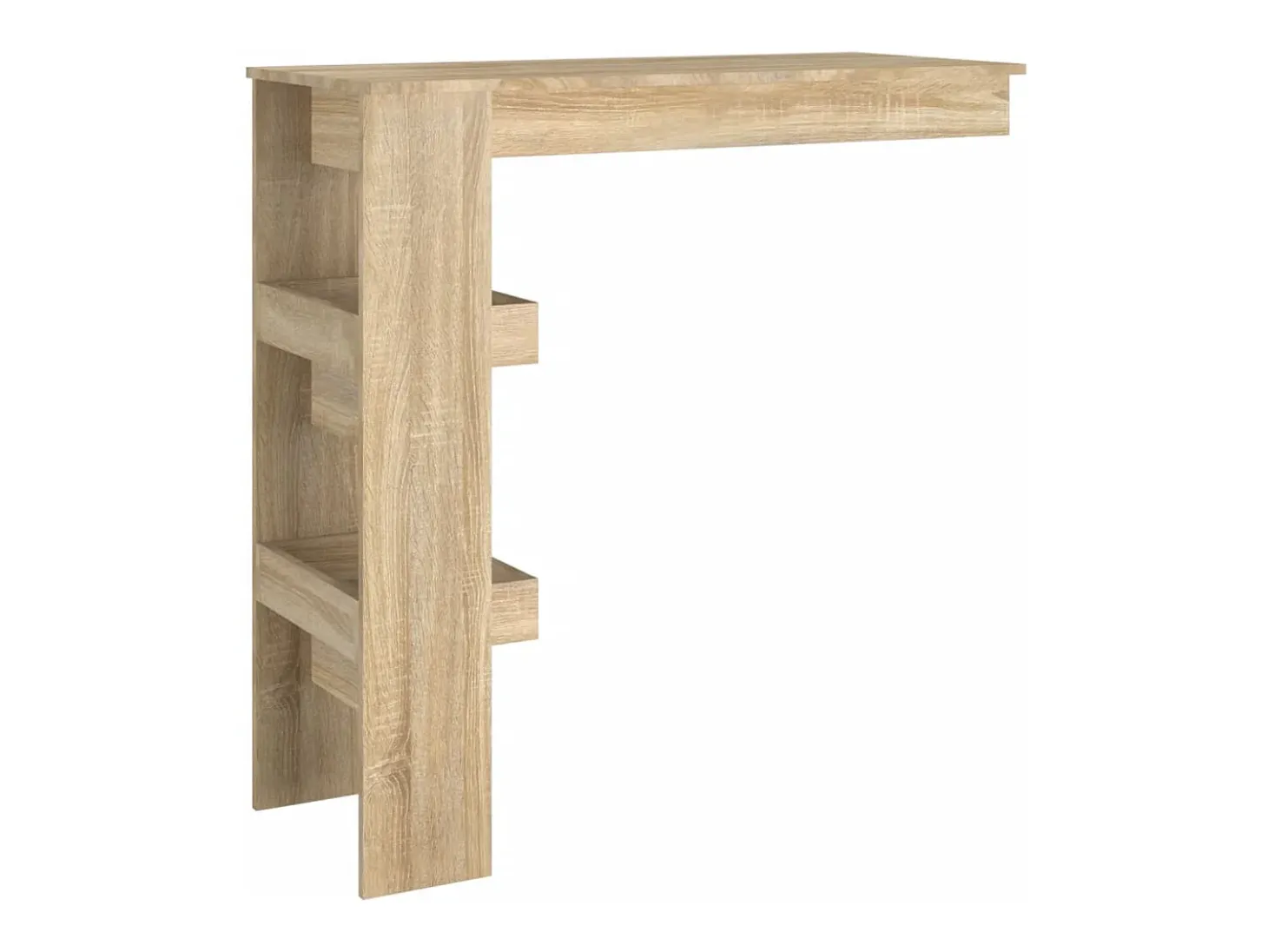 Mesa de bar de pared de roble Sonoma 102 x 45 x 103,5 cm Madera de ingeniería