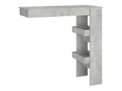Mesa de bar de pared madera contrachapada gris 102x45x103,5cm ES834851