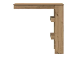 Mesa de bar de pared, roble artesanal, madera de ingeniería.