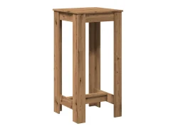 Mesa de bar de roble artesanal 51x50x103,5 cm madera de ingeniería