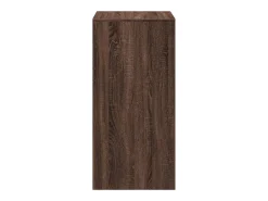 Mesa de bar de roble marrón 51x50x103,5 cm madera de ingeniería