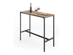 Mesa de bar madera antigua 120x50x105 fyrk