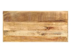 Mesa de bar madera maciza de mango rugosa 120x58x107 cm ES138210