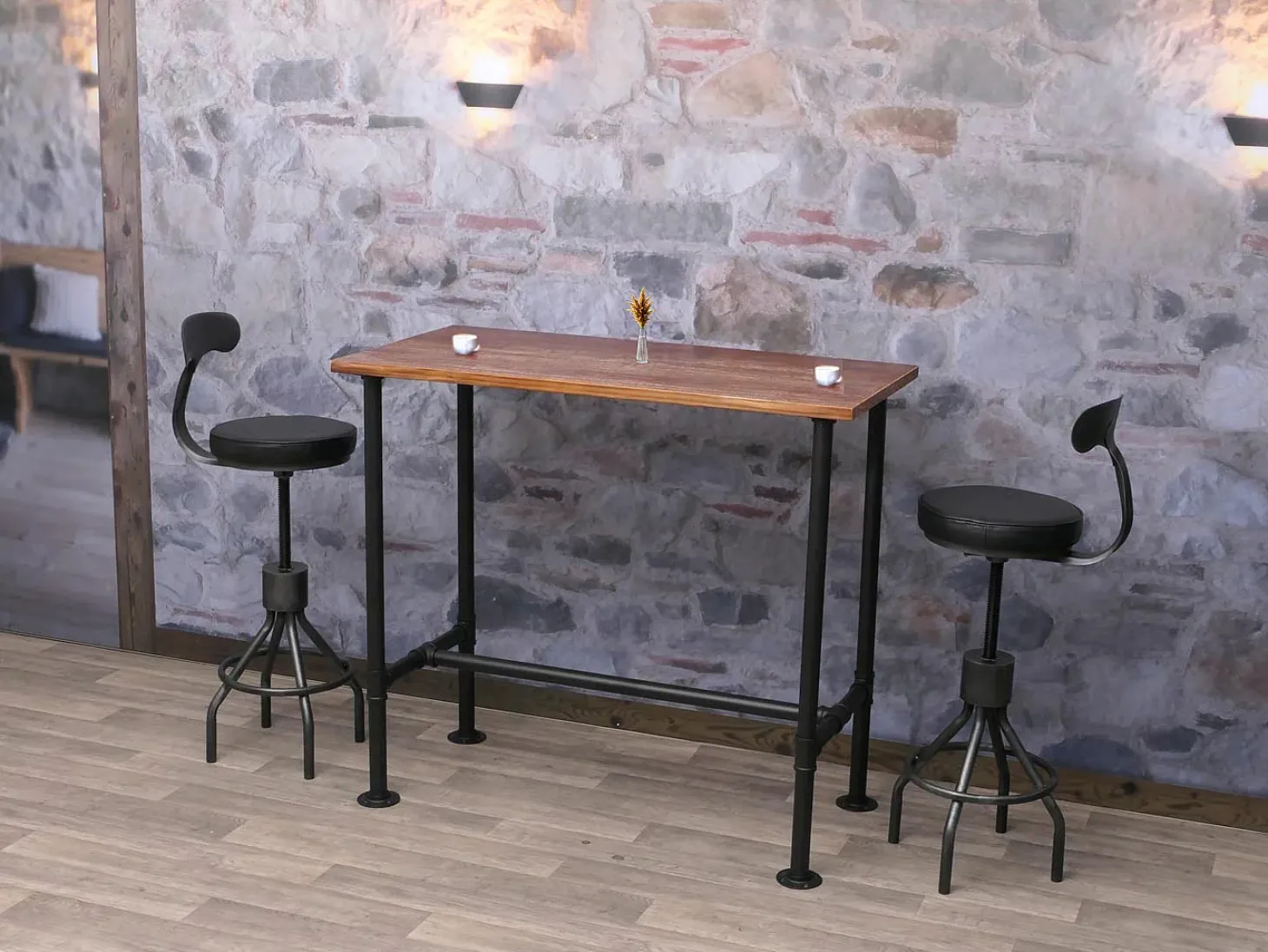 Mesa de bar MCW-N21, marrón