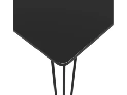 Mesa de bar negra 120x60x105 cm
