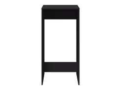 Mesa de bar negra 51x50x103,5 cm madera de ingeniería