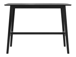 Mesa de bar rectangular para 4 personas en madera negra 120 cm - Buvette