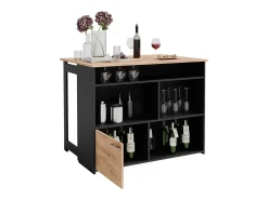 Mesa de bar roble dorado 116x37x90.5 dominic