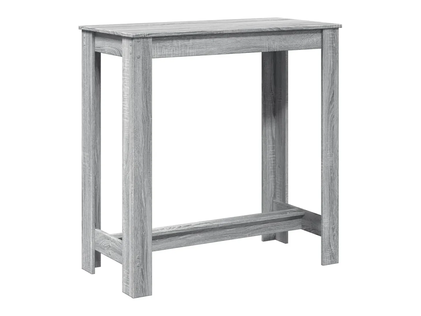 Mesa de bar Sonoma gris 102x50x103,5 cm madera de ingeniería