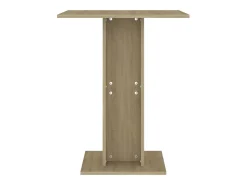 Mesa de bistró contrachapada color roble Sonoma 60x60x75 cm