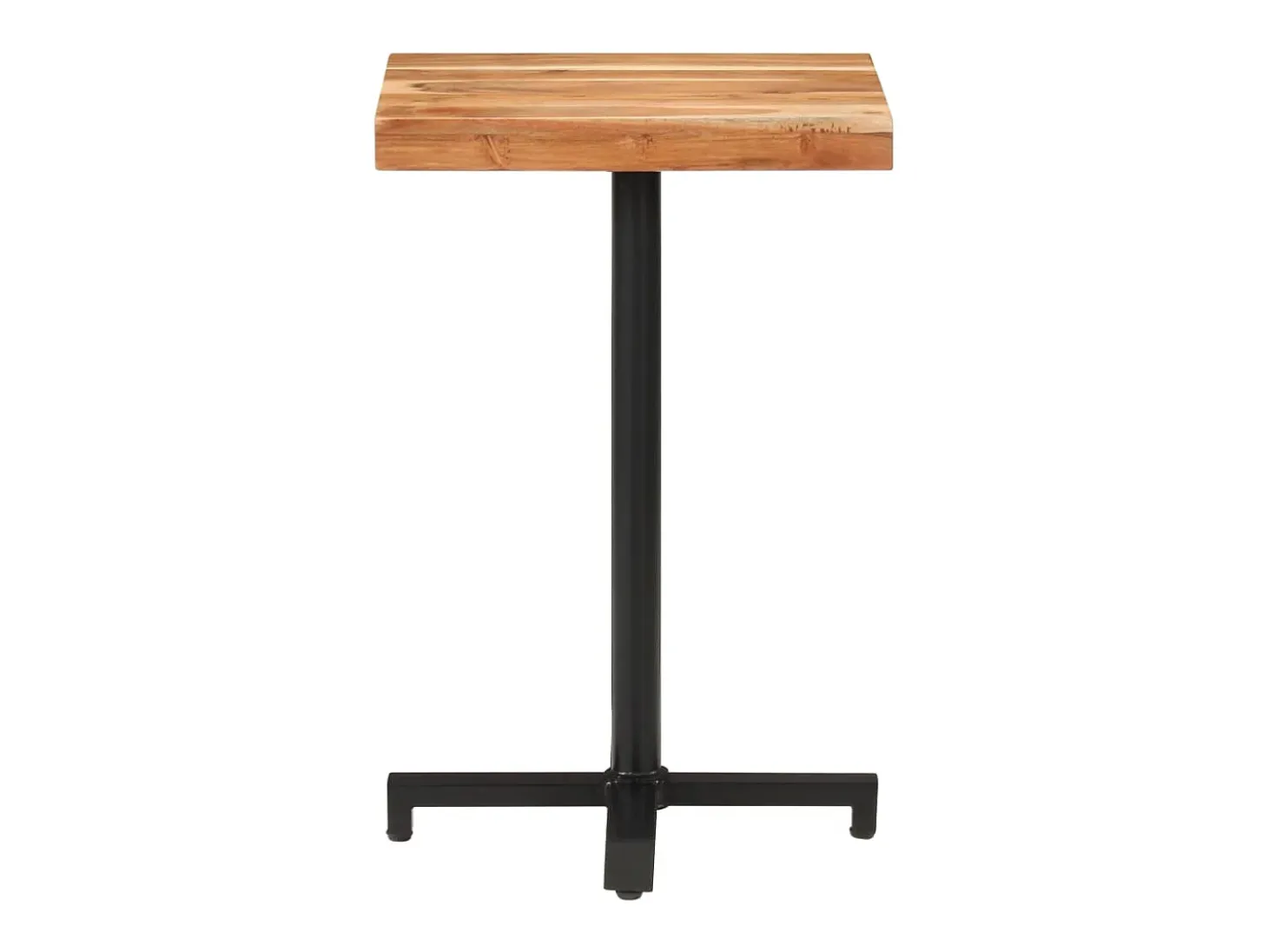 Mesa de bistró cuadrada madera de mango maciza 50x50x75 cm
