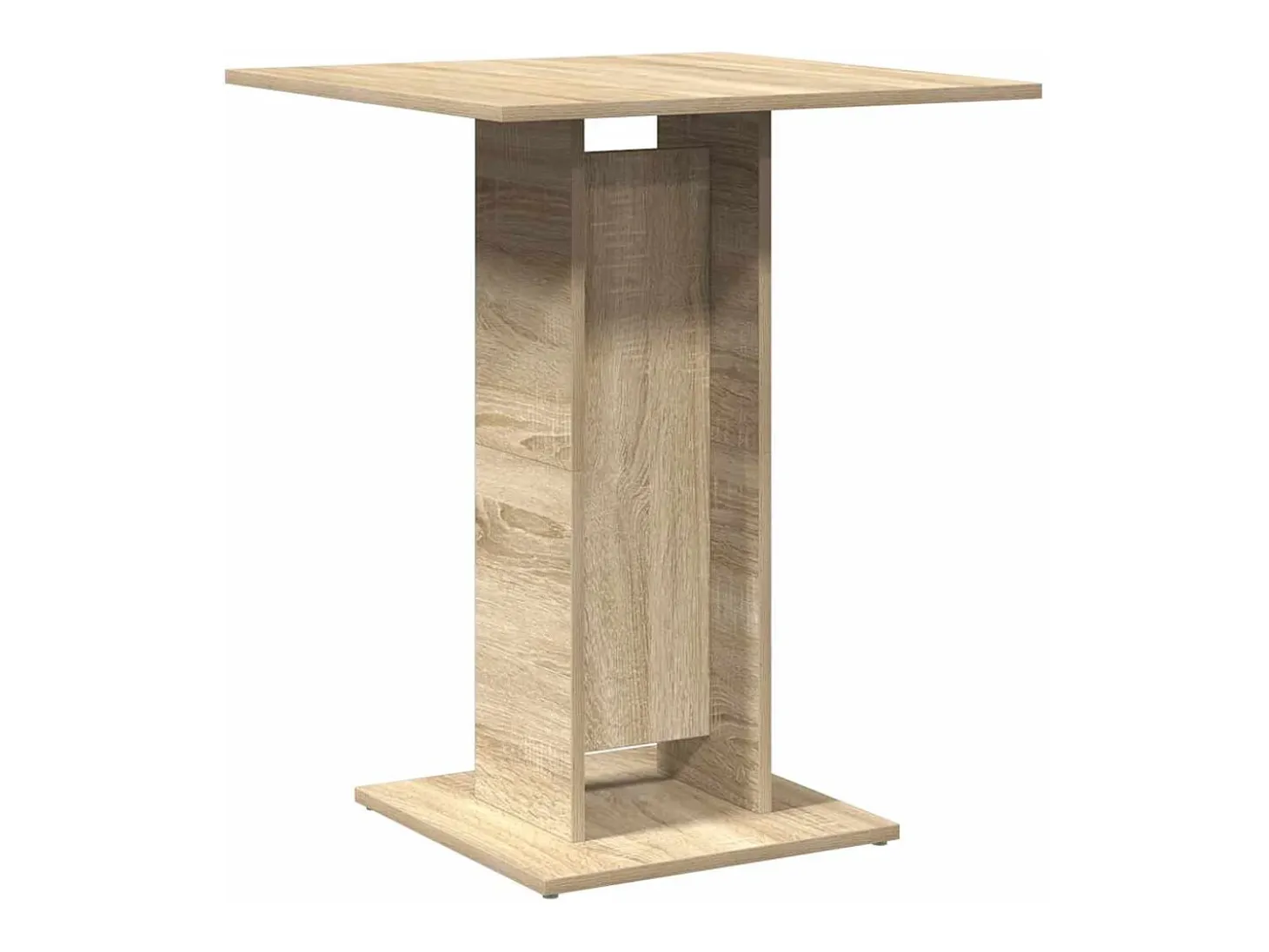 Mesa de bistró de roble Sonoma de 60 x 60 x 75 cm de madera de ingeniería