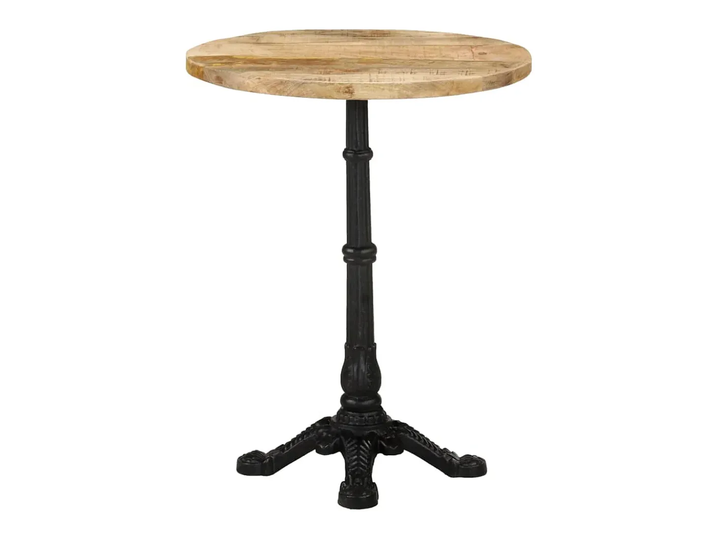 Mesa de bistró madera de mango rugosa Ø60x76 cm