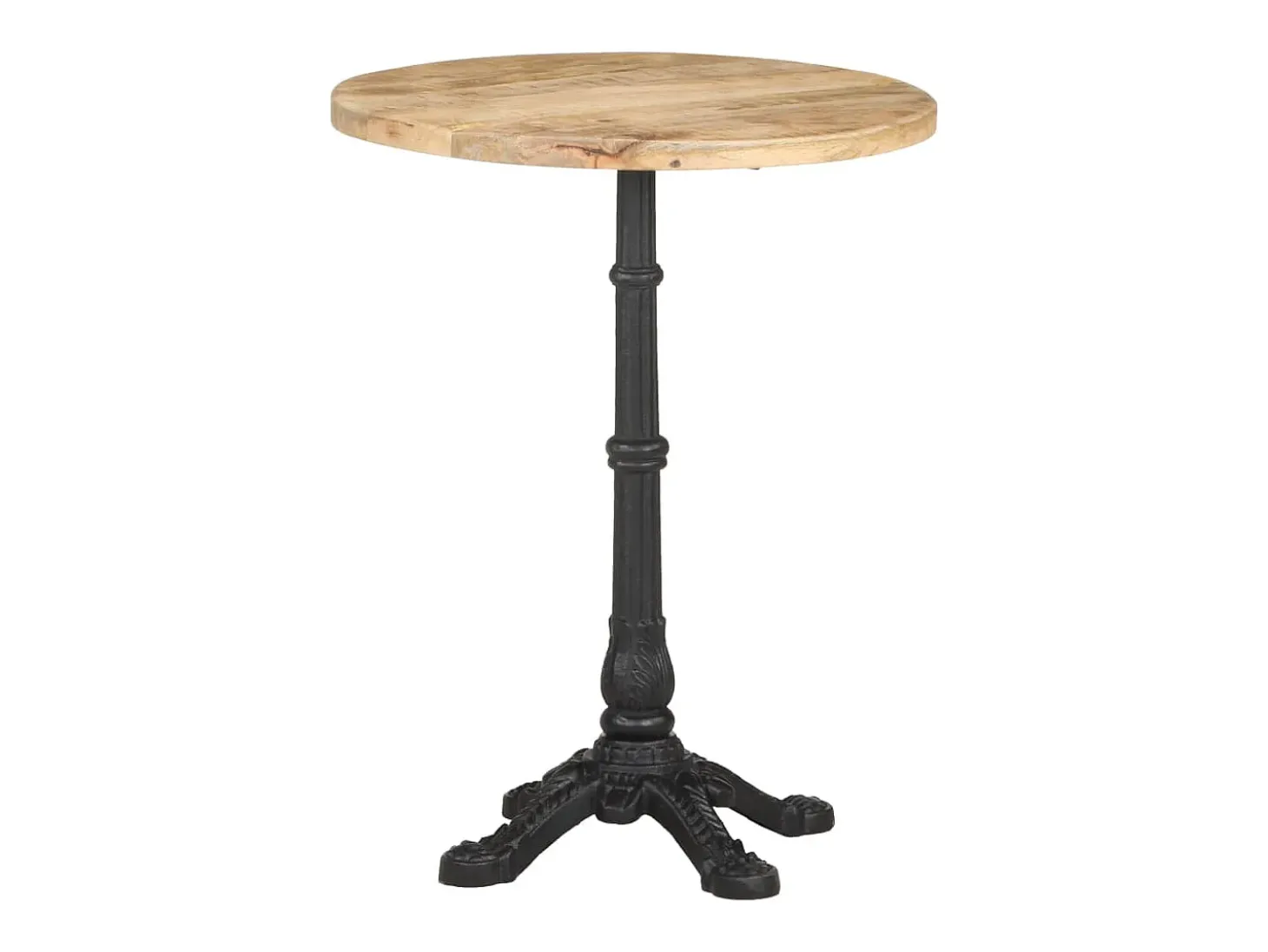 Mesa de bistró madera de mango rugosa Ø60x76 cm