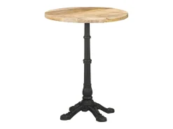 Mesa de bistró madera de mango rugosa Ø60x76 cm