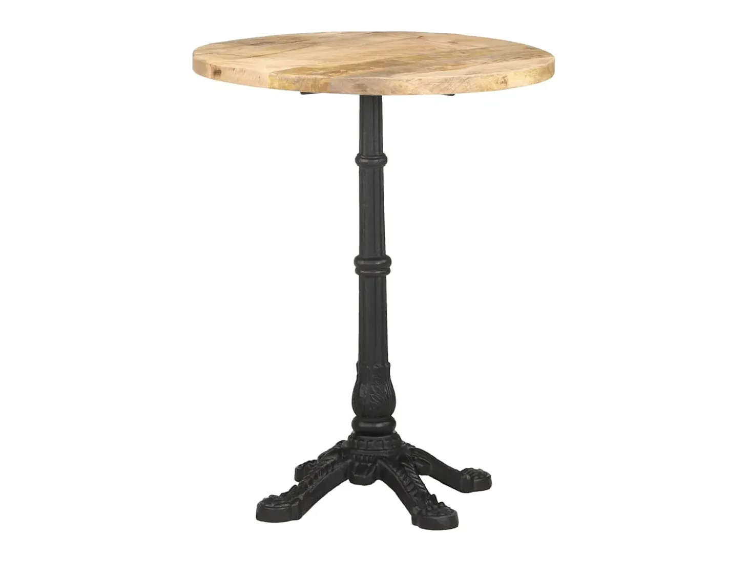 Mesa de bistró madera de mango rugosa Ø60x76 cm