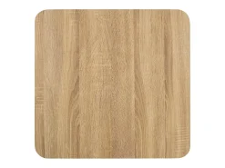 Mesa de bistró marrón claro 50x50 cm MDF