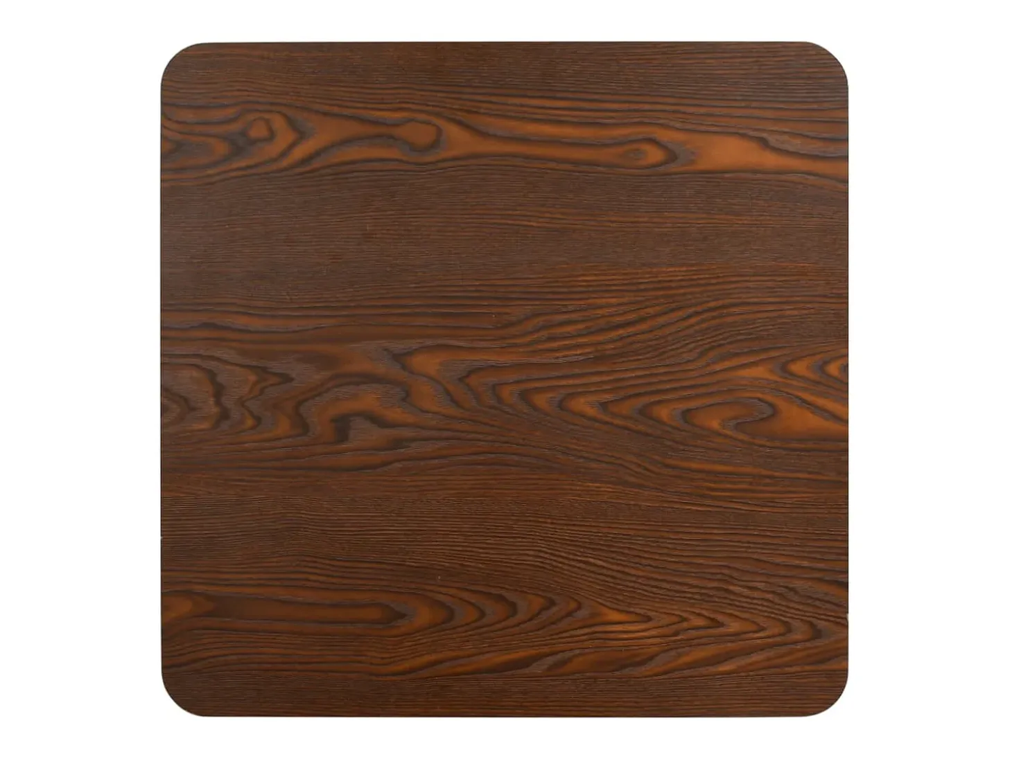 Mesa de bistró marrón oscuro 60x60 cm MDF