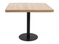 Mesa de bistró MDF marrón claro 80x80 cm ES601201