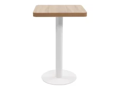 Mesa de bistró MDF marrón claro 50x50 cm