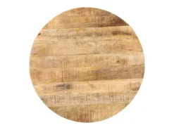 Mesa de bistró redonda madera de mango rugosa Ø70x75 cm