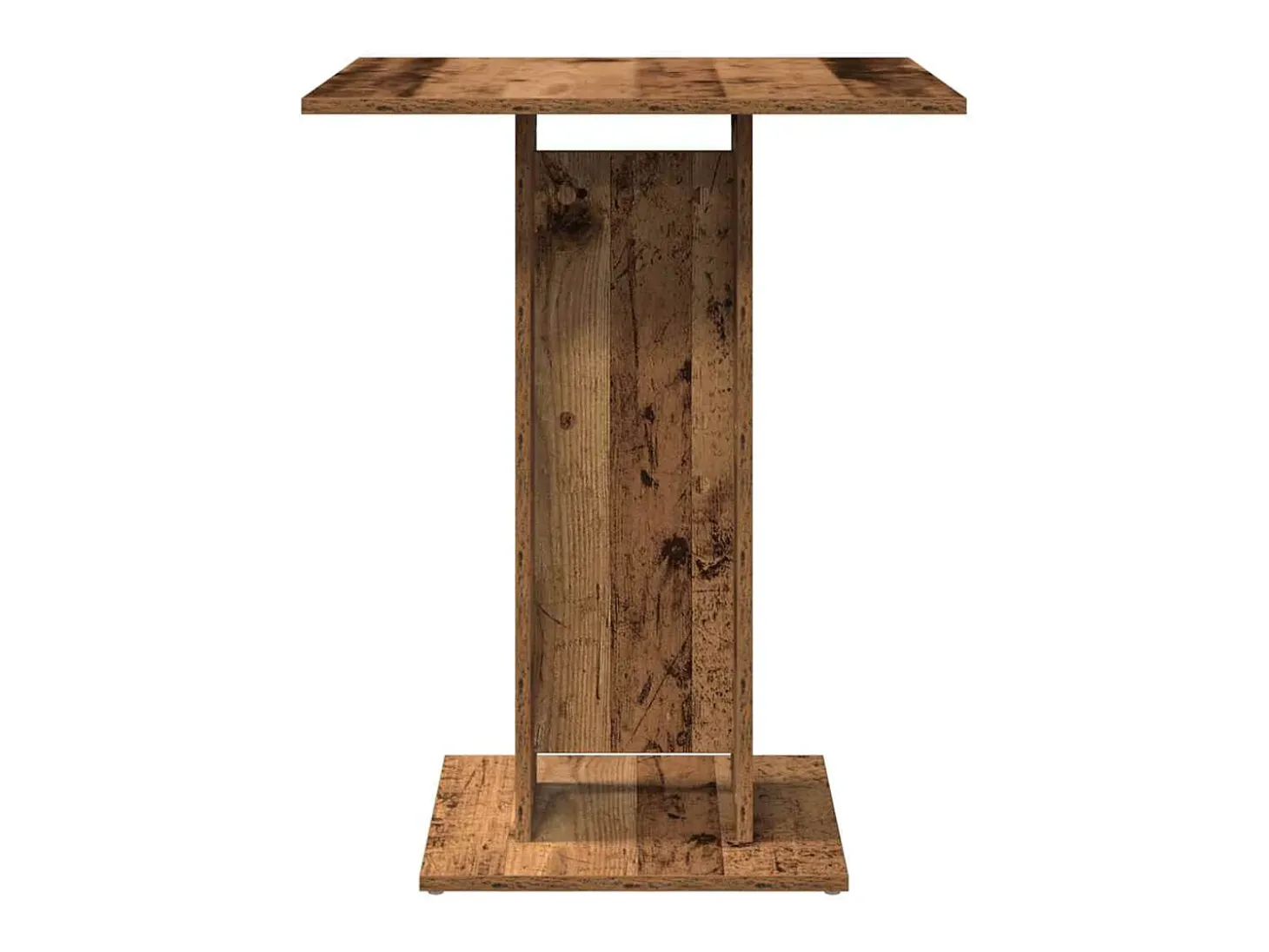 Mesa de bistro de madera antigua 60x60x75 cm madera de ingeniería