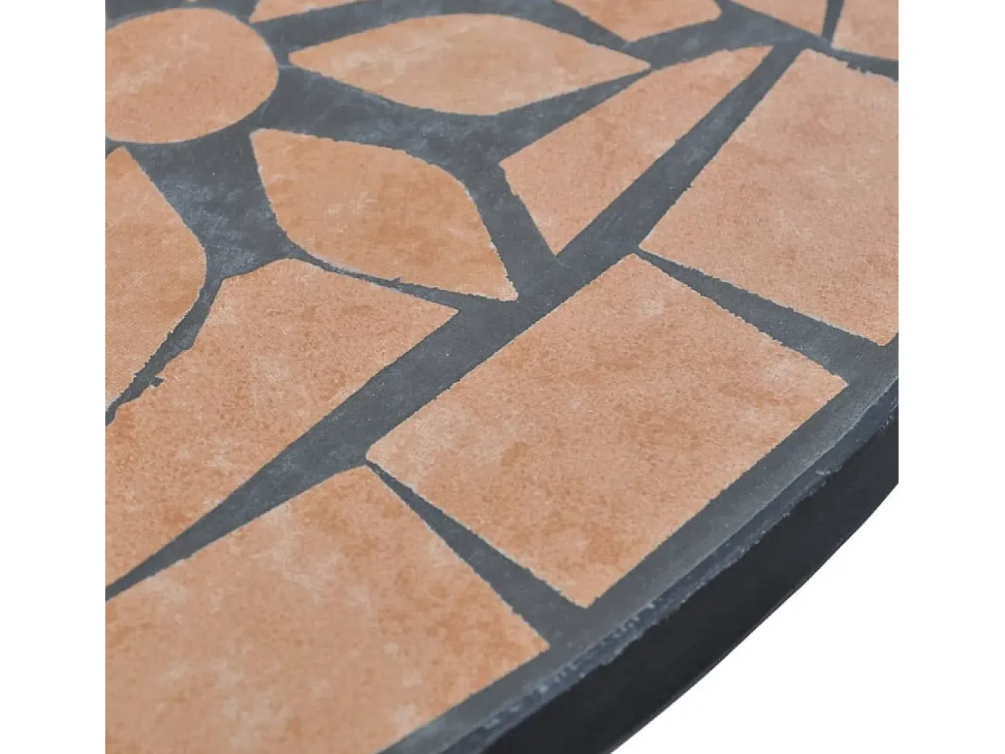 Mesa de bistro de mosaico terracota 60 cm ES565163