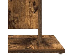 Mesa de bistro Roble ahumado 60x60x75 cm Madera de ingeniería