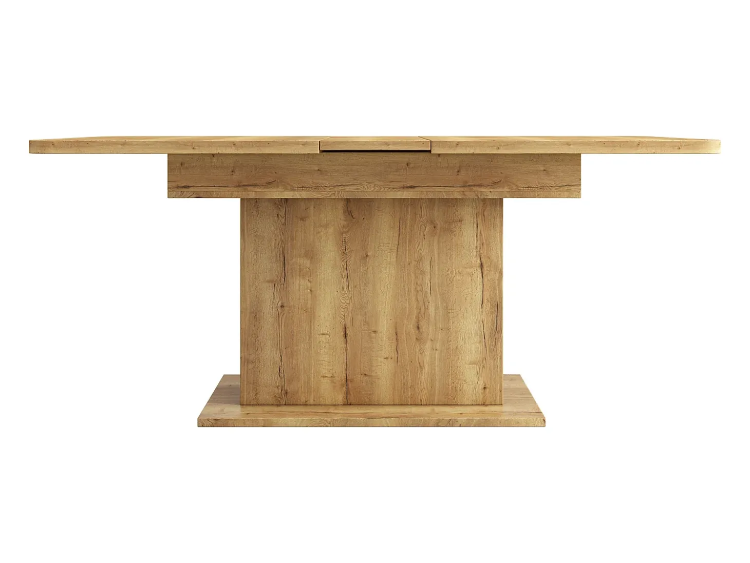 Mesa de centro elevable para 4-6 personas - patas de madera - color natural claro (130x70x75 cm)