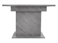 Mesa de centro elevable para 4-6 personas - patas de madera - gris (130x70x75 cm)