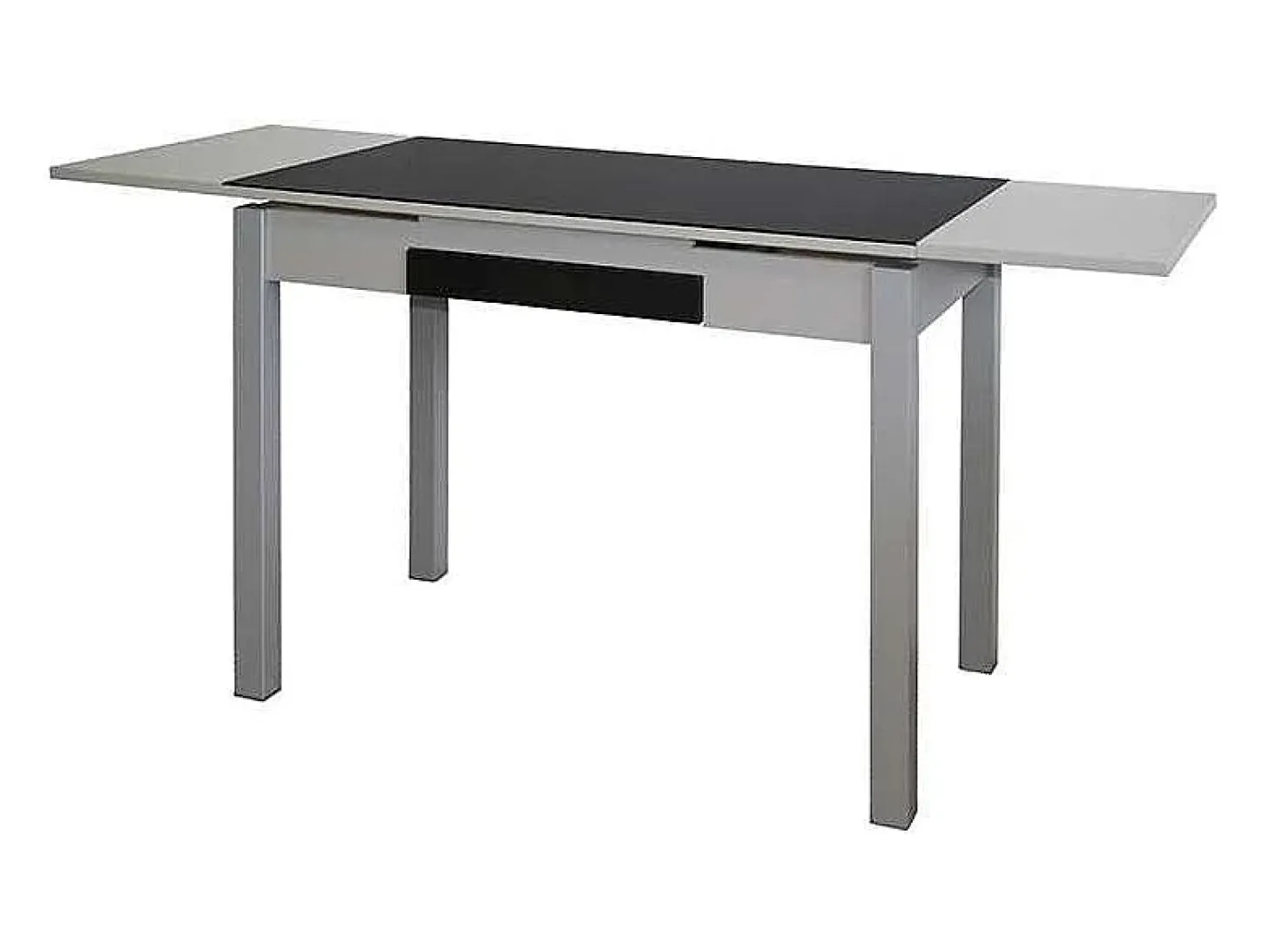 Mesa de cocina extensible Victoria acabado negro, 100/160 X 60 X 76 cm (largo x ancho x al