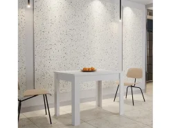 Mesa de cocina haaus Zeta, Blanca, 102 x 69 x 75 cm