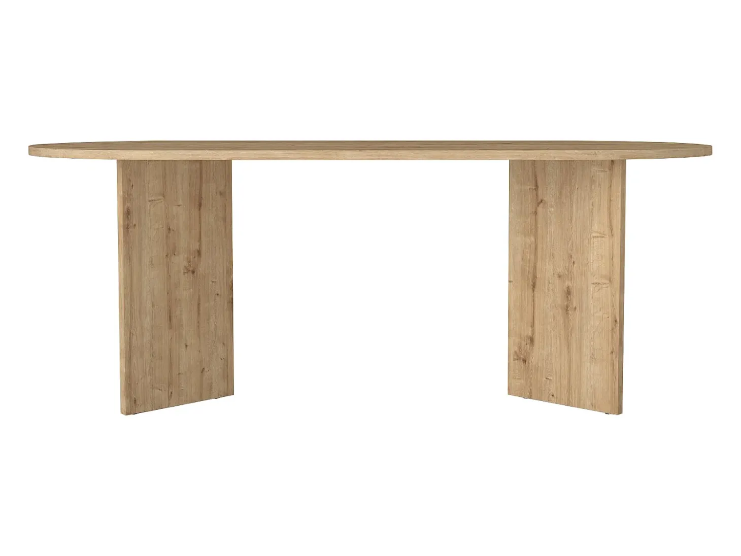 Mesa de comedor 8 personas - Natural claro - TOPANIA