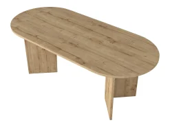 Mesa de comedor 8 personas - Natural claro - TOPANIA