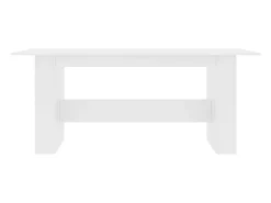 Mesa de comedor blanca 180x90x76 cm Madera de ingeniería