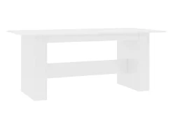 Mesa de comedor blanca 180x90x76 cm Madera de ingeniería
