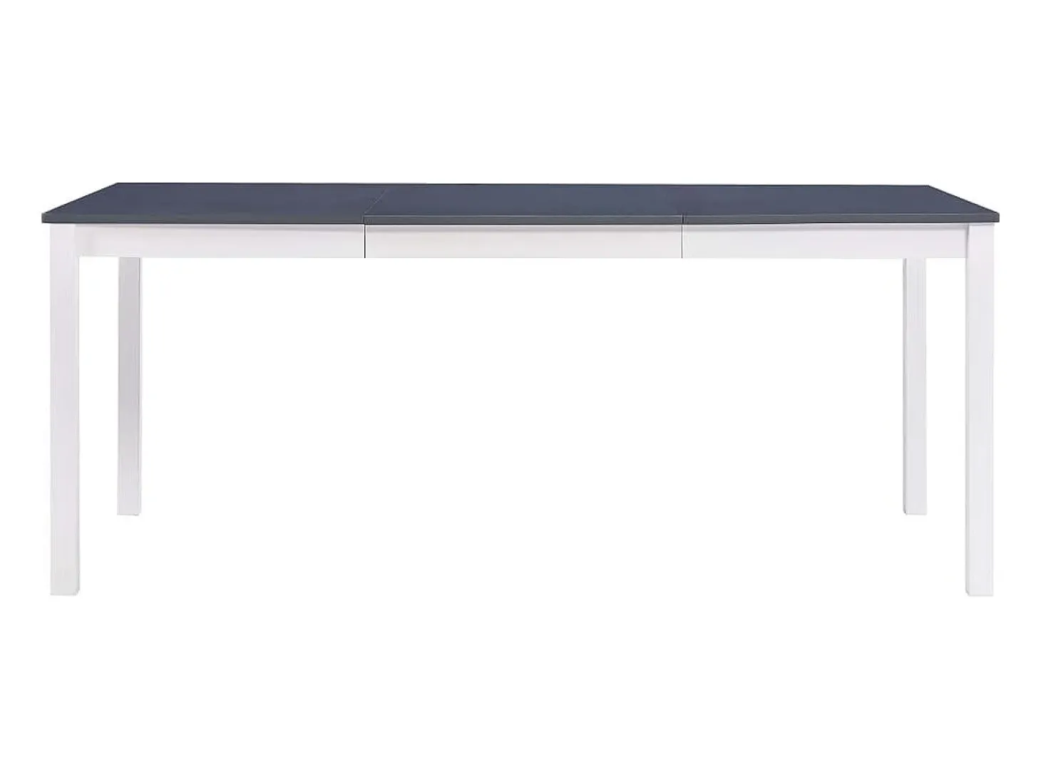 Mesa de comedor Blanca y gris 180x90x73 cm Madera de pino